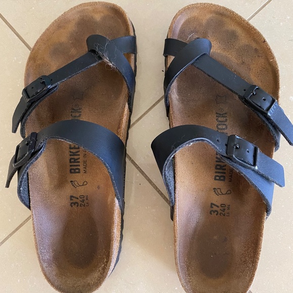 Birkenstock Mayari Birkibuc Toe Loop Buckle Sandals Regular Fit Sz 37 240 L6 M4 - Picture 7 of 14